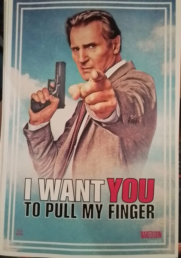 The Naked Gun 12×18 AMC Exclusive Poster at themoviemerch.com