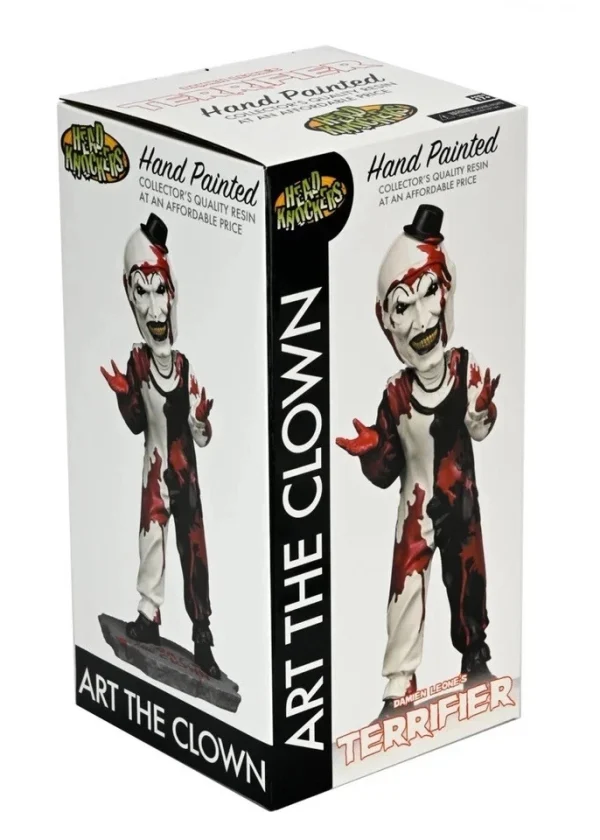 Terrifier – Art the Clown Head Knocker Bobblehead by NECA | Hand-Painted Horror Collectible at themoviemerch.com