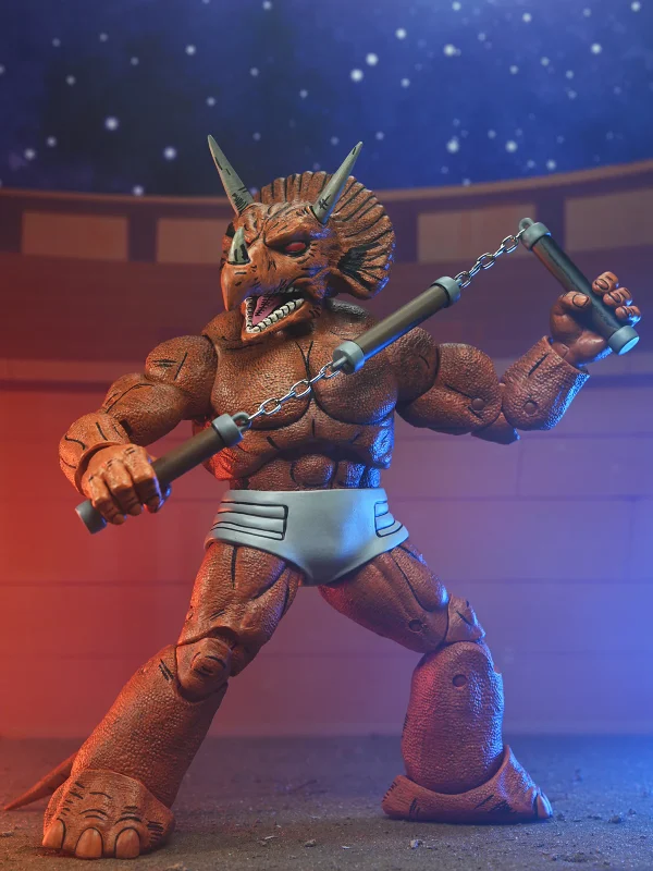 NECA TMNT Mirage Comics Triceraton Gladiator 7” Action Figure at themoviemerch.com