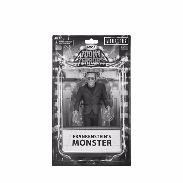 Universal Monsters – Frankenstein B&W Toony Terrors Figure by NECA at themoviemerch.com
