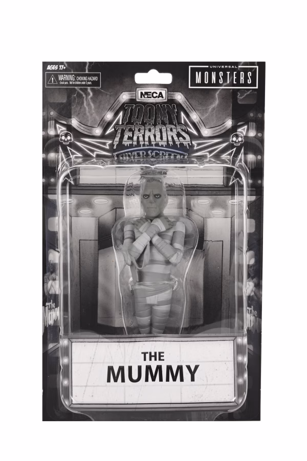 Universal Monsters – The Mummy B&W Toony Terrors Figure by NECA at themoviemerch.com