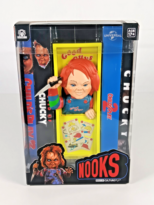 Chucky Book Nook Diorama – LED Horror Shelf Decor by Culturefly at theMovieMerch.com
