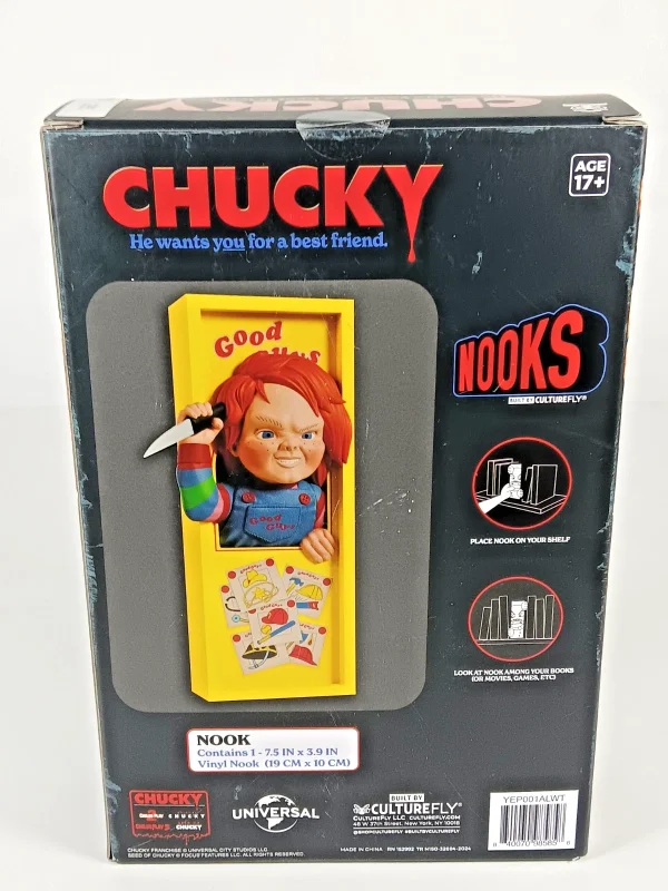Chucky Book Nook Diorama – LED Horror Shelf Decor by Culturefly at theMovieMerch.com