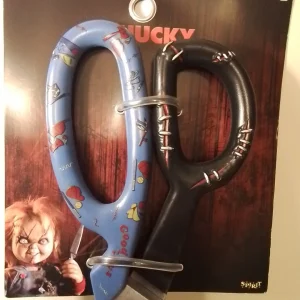 Chucky Giant Scissors Prop – 18” Official Spirit Halloween Display at themoviemerch.com