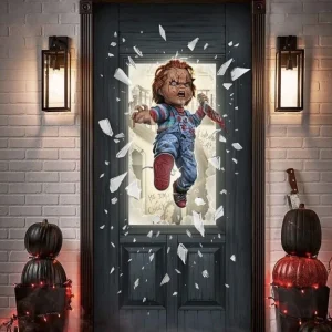 Chucky Door Cover – 80” x 37” Official Spirit Halloween at themoviemerch.com