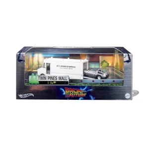 Back to the Future – 40th Anniversary Hot Wheels Set (SDCC Exclusive) | 1:64 Time Machine & GMC Van at themoviemerch.com