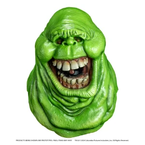 Ghostbusters Slimer Mask – Glow-in-the-Dark Vinyl by Trick or Treat Studios at themoviemerch.com