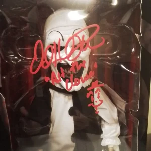 Terrifier action figure signed by David Howard Thornton at theMovieMerch.com