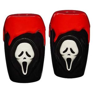 Scream Ghost Face Salt & Pepper Set – Spirit Halloween at themoviemerch.com