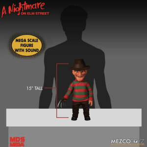 Mezco Freddy Krueger 15” Mega Scale Doll at themocviemerch.com