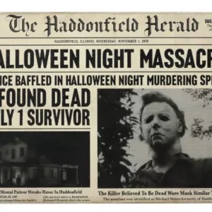 Halloween Michael Myers Herald Sign at themoviemerch.com