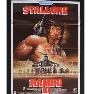 Rambo III Original Italian Poster (1988) | Stallone Vintage at themoviemerch.com