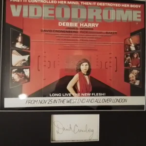 Videodrome David Cronenberg Signed Poster Display | 40 × 50cm quad at themoviemerch.com