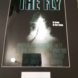 David Cronenberg Signed The Fly One Sheet Poster | Authentic at themoviemerch.com