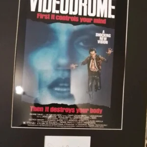 Videodrome David Cronenberg Signed Poster Display | 40 × 50cm at themoviemerch.com