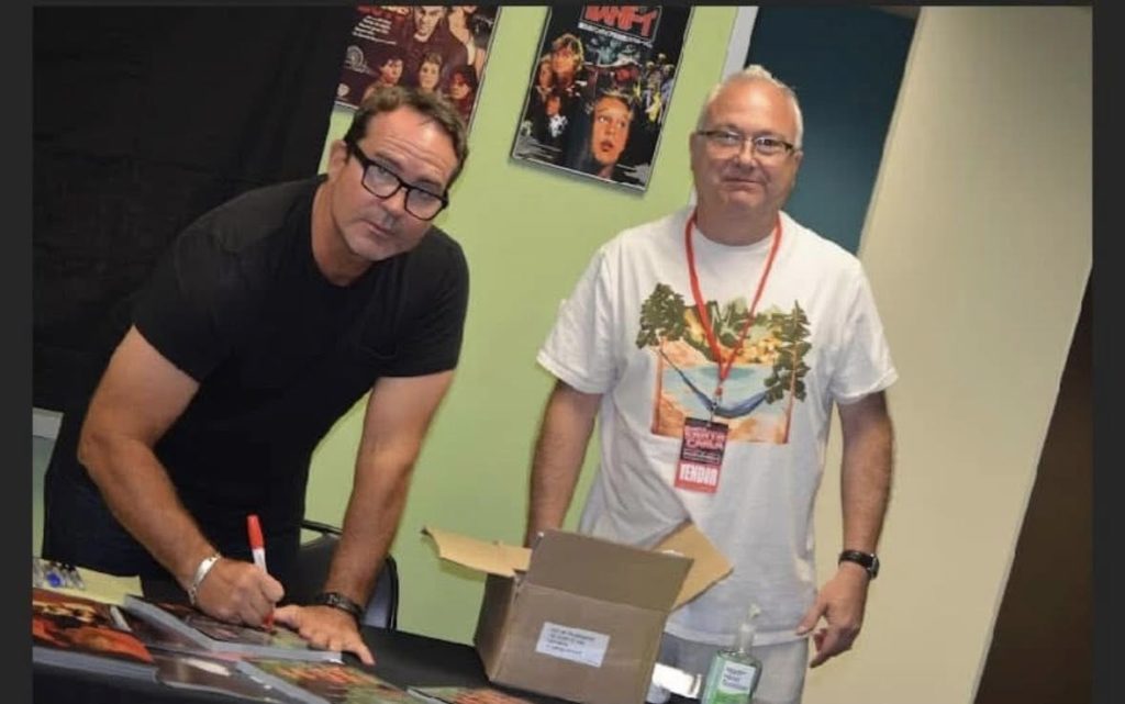 Lost in the Shadows: The Making of the Lost Boys in stock at ready to ship from the UK at TheMovieMerch.com - Jason Patric signing