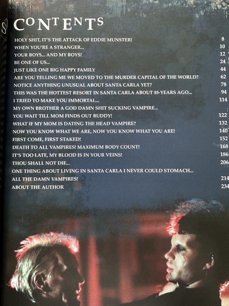 Lost in the Shadows: The Making of the Lost Boys in stock at ready to ship from the UK at TheMovieMerch.com - an inside look from the book