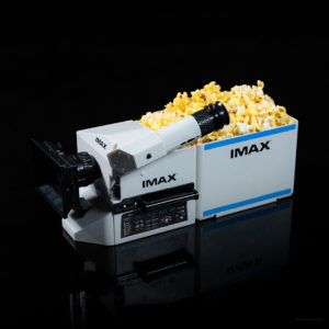 IMAX Limited Edition Film Camera Popcorn Bucket inspired by the iconic IMAX 15/65mm camera