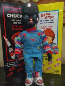 Chucky 27” Burnt Life Size Prop Doll (Speaks Spanish) | Curse of Chucky