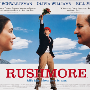Original Rushmore UK Quad double-sided movie poster starring Bill Murray and directed by Wes Anderson